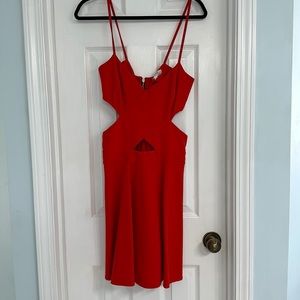 EUC WYLDR side cut out dress size L